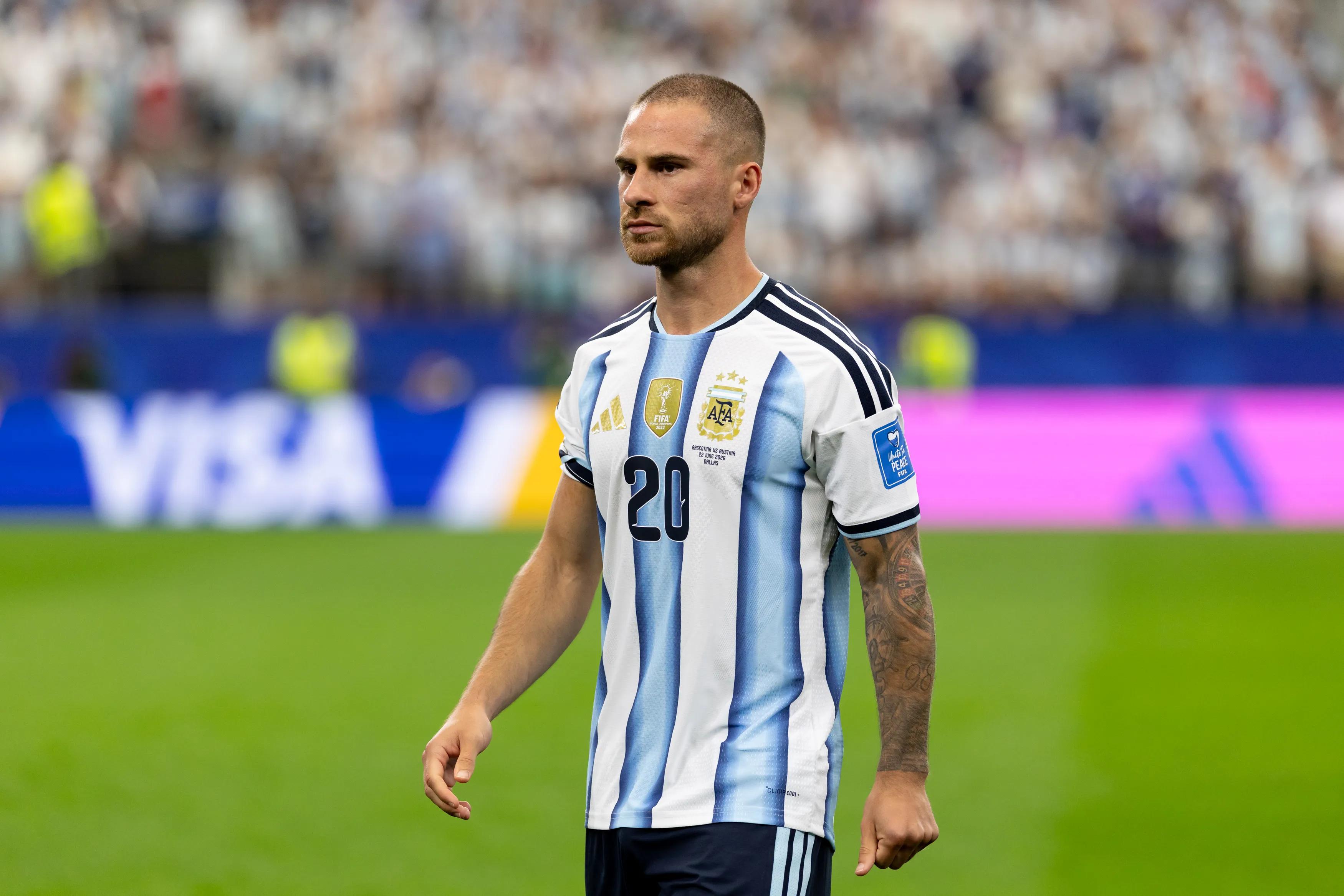The photo on the dressing room wall — Burruchaga's shadow follows Mac Allister into Argentina's biggest game